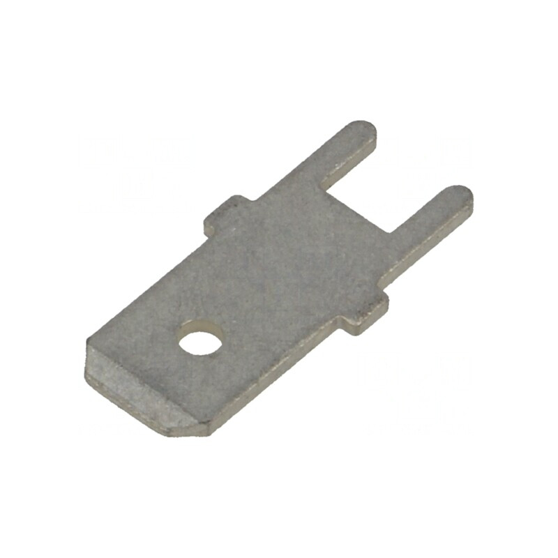 Terminal Plat THT Tată 6.3mm 0.8mm Alamă Cositorit Drept | Electronic-mag.ro | Componente Electronice