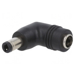 Adaptor Ștecher Unghi 5,5/2,1 la 5,5/2,5 | Electronic-mag.ro | Componente Electronice