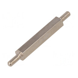 Piuliţă distanţieră filetată M3 hexagonală 30mm | Electronic-mag.ro | Componente Electronice