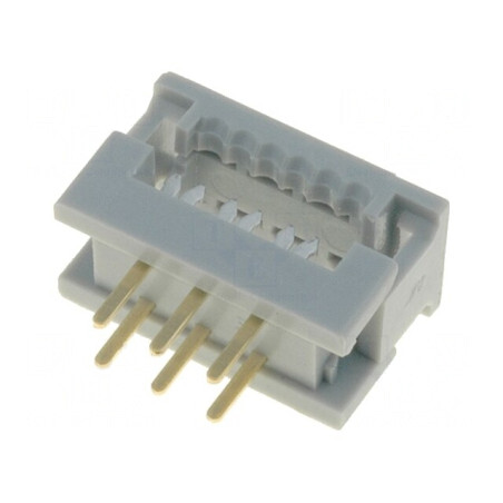 Adaptor IDC 6-PIN pentru Cablu Bandă 1.27mm | Electronic-mag.ro | Componente Electronice