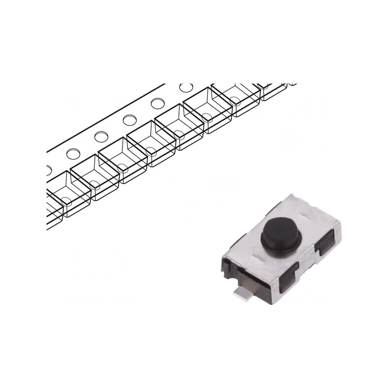 Microîntrerupător TACT SPST-NO 0,05A 32VDC SMT | Electronic-mag.ro | Componente Electronice Microîntrerupător TACT SPST-NO 0,05A 32VDC SMT | Electronic-mag.ro | Componente Electronice