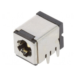 Conector Alimentare DC 5,5x2,5 mm Ecranat THT | Electronic-mag.ro | Componente Electronice