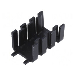 Radiator Presat Negru 32mm x 18.5mm x 15mm 16K/W | Electronic-mag.ro | Componente Electronice