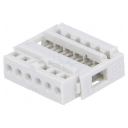Mufă IDC mamă 6 pini 2,54mm THT cositorit | Electronic-mag.ro | Componente Electronice