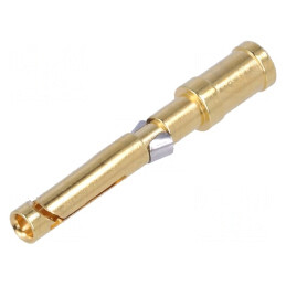 Pin Mamă Cupru Aurit 2,5mm2 Crimpat 10A | Electronic-mag.ro | Componente Electronice