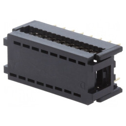Adaptor IDC 16 PIN 7,62mm pentru cablu-banda 1,27mm THT | Electronic-mag.ro | Componente Electronice
