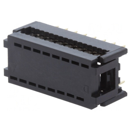 Adaptor IDC 16 PIN 7,62mm pentru cablu-banda 1,27mm THT | Electronic-mag.ro | Componente Electronice
