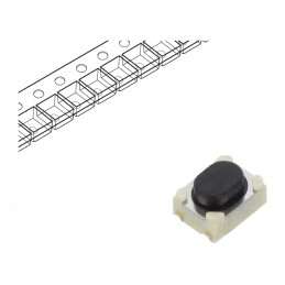 Microîntrerupător TACT SMT 4N 2,6mm 0,05A 16VDC | Electronic-mag.ro | Componente Electronice