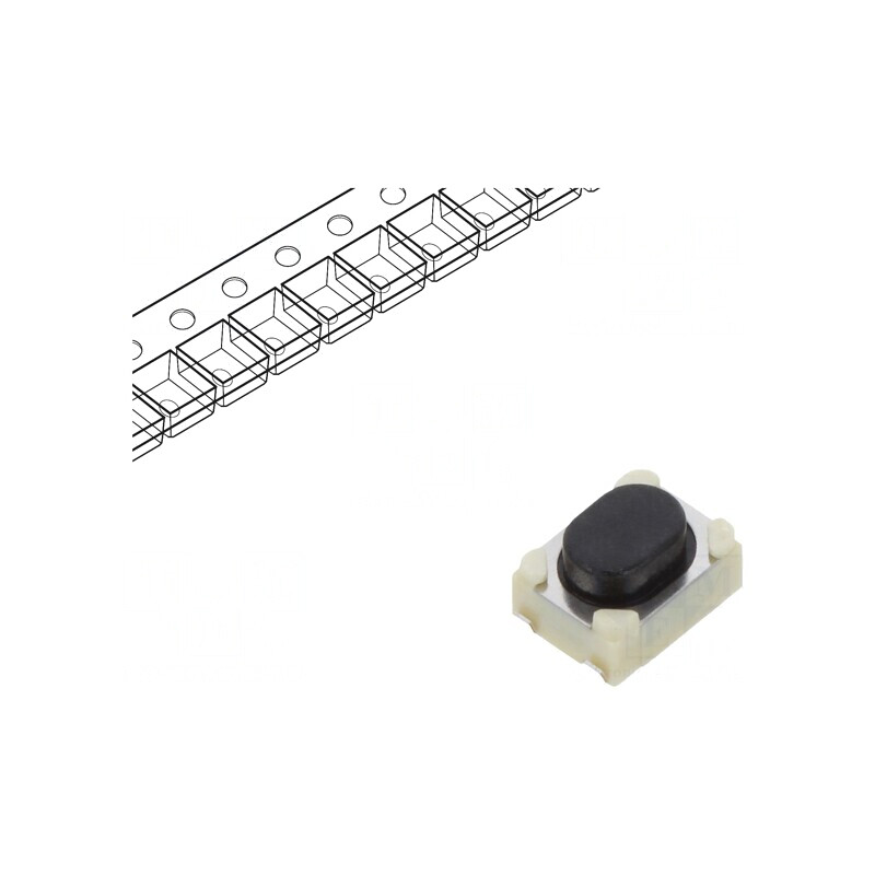 Microîntrerupător TACT SMT 4N 2,6mm 0,05A 16VDC | Electronic-mag.ro | Componente Electronice