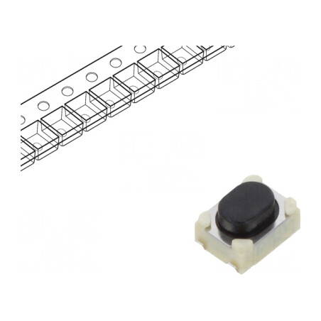 Microîntrerupător TACT SMT 4N 2,6mm 0,05A 16VDC | Electronic-mag.ro | Componente Electronice