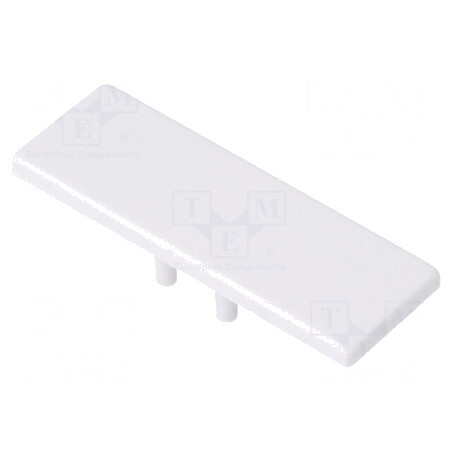 Obturator Alb pentru Profile LED, Set 2 Bucăți - TOPMET | Electronic-mag.ro | Componente Electronice