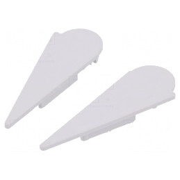 Obturator LED Profile Gri 2buc ABS | Electronic-mag.ro | Componente Electronice