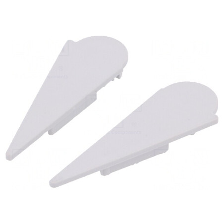 Obturator LED Profile Gri 2buc ABS | Electronic-mag.ro | Componente Electronice