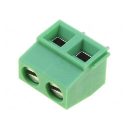 Regletă de conexiuni PCB 90° 5,08mm 2 piste 10A | Electronic-mag.ro | Componente Electronice