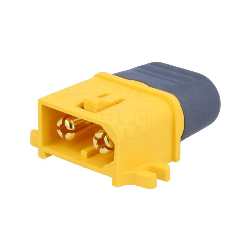 Mufă Alimentare DC XT60 Tată 30A cu Blocare și Suport | Electronic-mag.ro | Componente Electronice