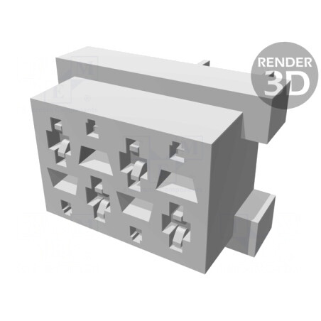 Soclu Micro-MaTch Mamă 4 PIN THT PCB 2x2 | Electronic-mag.ro | Componente Electronice