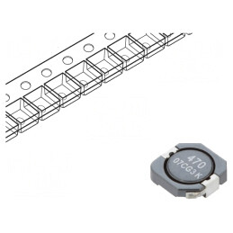 Inductor SMD 47.9uH 1.3A 167mΩ ±30% | Electronic-mag.ro | Componente Electronice