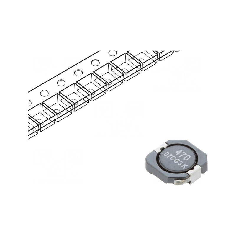 Inductor SMD 47.9uH 1.3A 167mΩ ±30% | Electronic-mag.ro | Componente Electronice