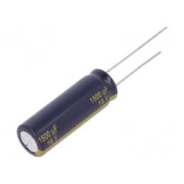 Condensator electrolitic low ESR 1500uF 16V THT Ø10x30mm | Electronic-mag.ro | Componente Electronice