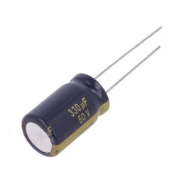 Condensator electrolitic low ESR 330uF 50V 12.5x20mm THT