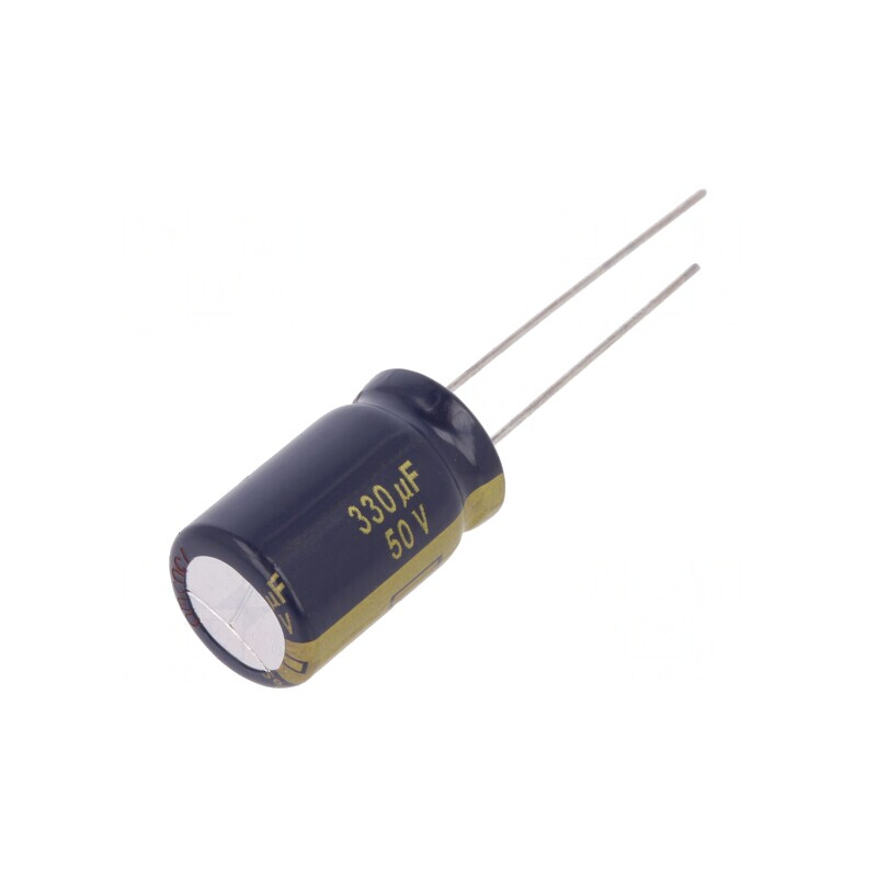 Condensator electrolitic low ESR 330uF 50V 12.5x20mm THT | Electronic-mag.ro | Componente Electronice