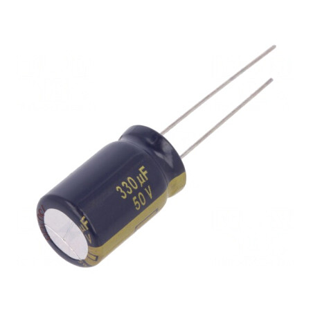 Condensator electrolitic low ESR 330uF 50V 12.5x20mm THT | Electronic-mag.ro | Componente Electronice