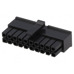 Mufă cablu-placă mamă Micro-Fit 3.0 3mm 20 pini fără contacte | Electronic-mag.ro | Componente Electronice