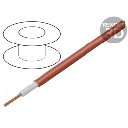 Cablu OFC PVC 1x0,5mm2 roșu 100m | Electronic-mag.ro | Componente Electronice