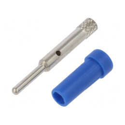 Soclu Banană 2mm 10A Albastru Panou | Electronic-mag.ro | Componente Electronice