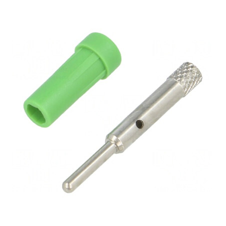 Soclu Banană Verde 2mm 10A 70VDC Panou Izolat | Electronic-mag.ro | Componente Electronice