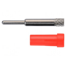 Soclu Banană 2mm 10A 70VDC Roșu cu Izolație | Electronic-mag.ro | Componente Electronice