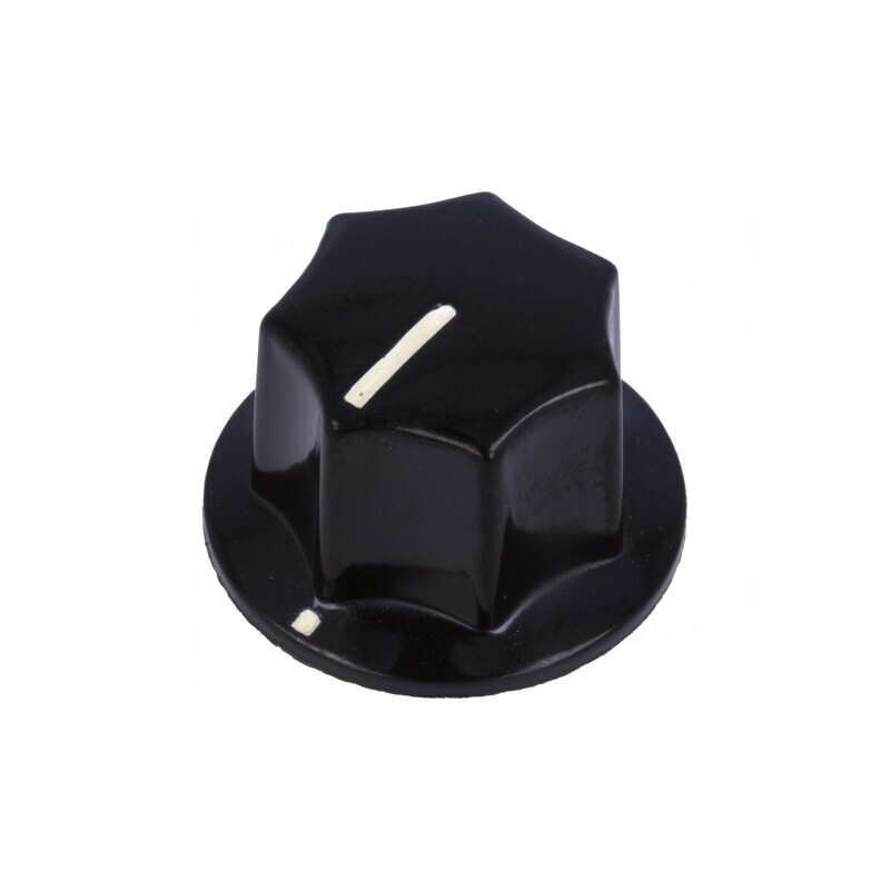 Buton rotativ indicator bachelită 6mm 18,5x15mm | Electronic-mag.ro | Componente Electronice