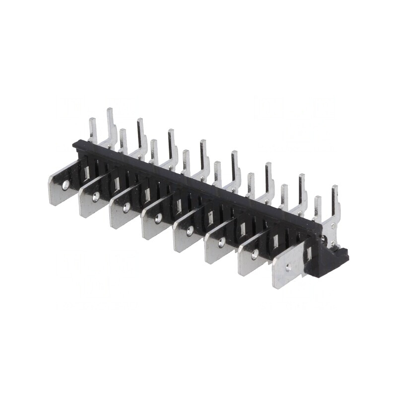 Conector Spadă 6,3mm THT 250V 90° | Electronic-mag.ro | Componente Electronice