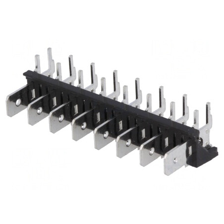 Conector Spadă 6,3mm THT 250V 90° | Electronic-mag.ro | Componente Electronice