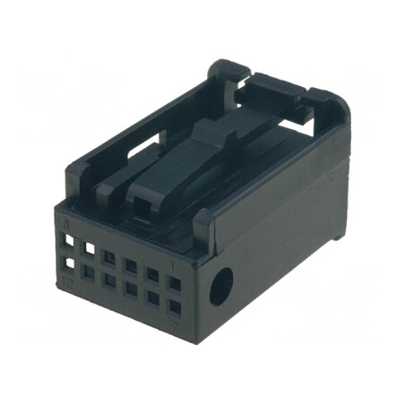 Capac Carcasă Mufă Quadlock 12pin Negru | Electronic-mag.ro | Componente Electronice