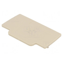 Placă extremitate bej 2,1mm UL94V-0 | Electronic-mag.ro | Componente Electronice