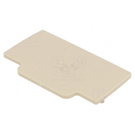 Placă extremitate bej 2,1mm UL94V-0 | Electronic-mag.ro | Componente Electronice