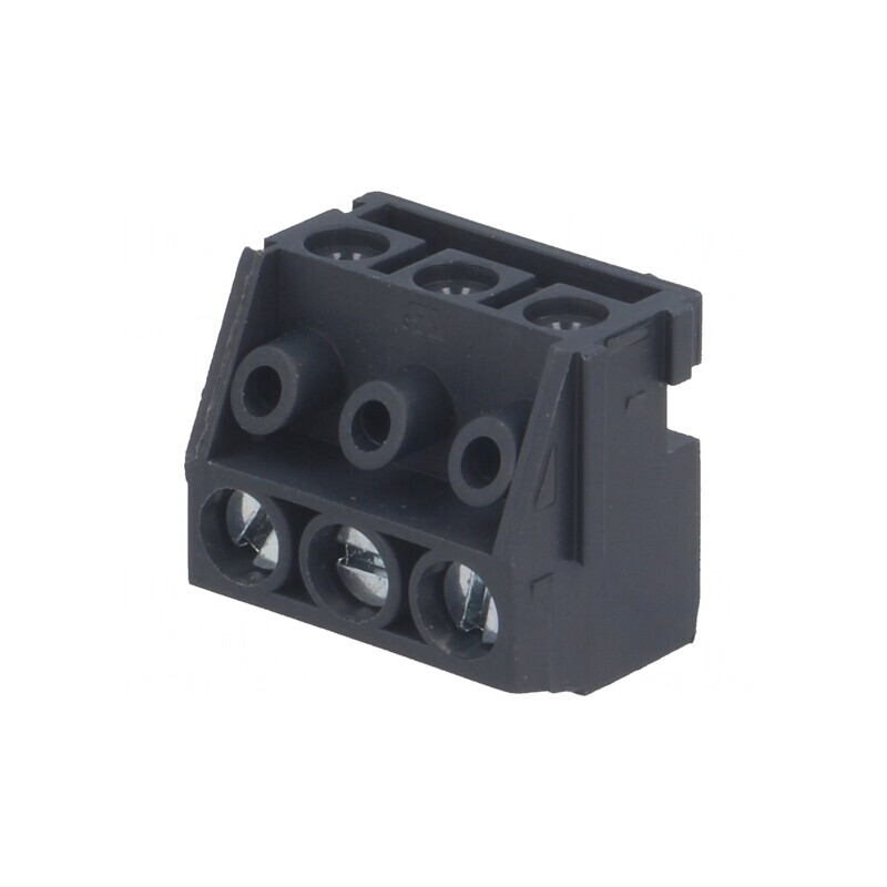 Regletă de Conexiuni Deconectabilă 5mm 3 Piste 90° | Electronic-mag.ro | Componente Electronice