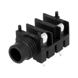 Soclu Jack 6,3mm Mono 2 Pini THT 90° | Electronic-mag.ro | Componente Electronice