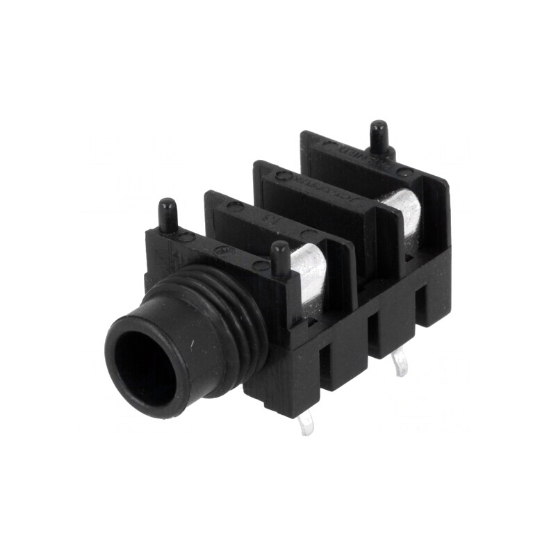 Soclu Jack 6,3mm Mono 2 Pini THT 90° | Electronic-mag.ro | Componente Electronice