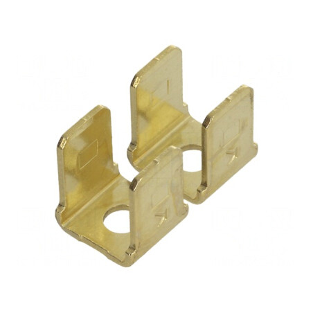 Conector terminal tată plat 6,4mm 0,8mm M3 dublă alamă | Electronic-mag.ro | Componente Electronice