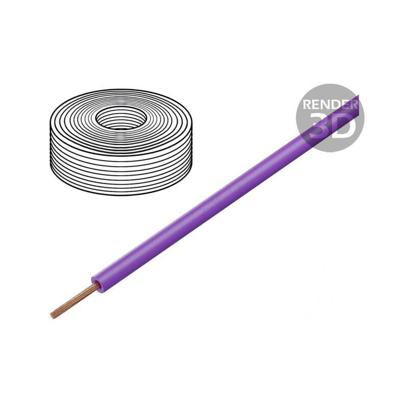 Cablu electric H07Z-K 1,5mm2 LSZH violet | Electronic-mag.ro | Componente Electronice