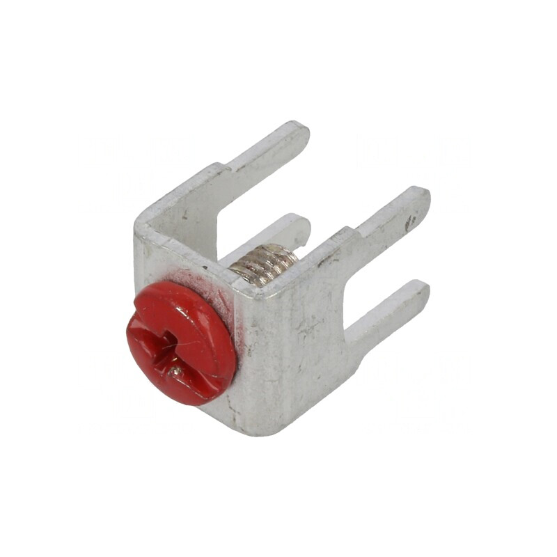 Terminal cu Șurub THT Roșu Drept | Electronic-mag.ro | Componente Electronice
