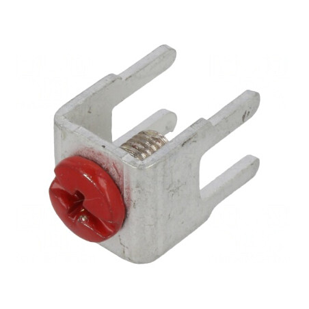 Terminal cu Șurub THT Roșu Drept | Electronic-mag.ro | Componente Electronice