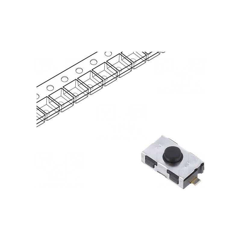 Microîntrerupător TACT SPST-NO 0,01A 32VDC SMT IP40 | Electronic-mag.ro | Componente Electronice Microîntrerupător TACT SPST-NO 0,01A 32VDC SMT IP40 | Electronic-mag.ro | Componente Electronice