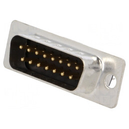 Conector D-Sub 15 Pin Soclu Tată pentru PCB Drept THT | Electronic-mag.ro | Componente Electronice