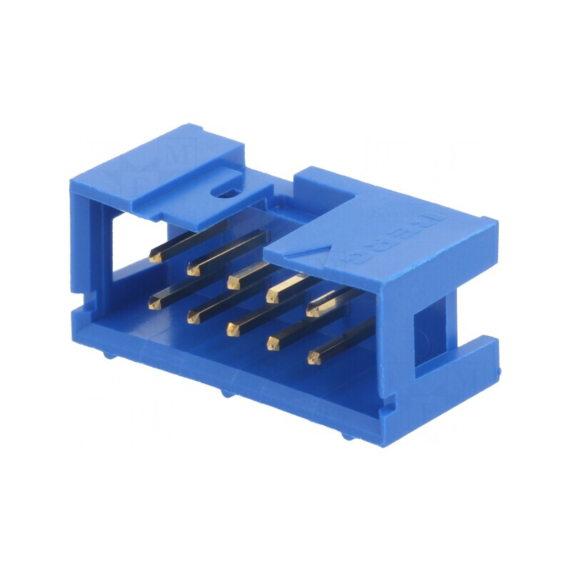 Soclu IDC Tată 10 PIN Drept THT Aurit 2,54mm 2x5 | Electronic-mag.ro | Componente Electronice