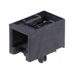 Soclu RJ9 4P4C Cat 3 Profil Jos THT | Electronic-mag.ro | Componente Electronice