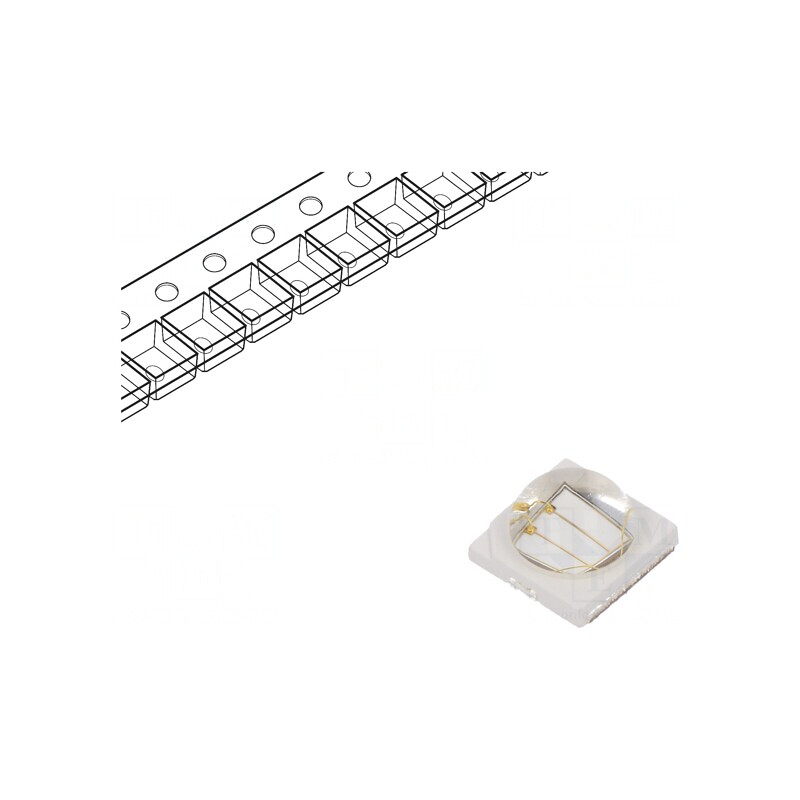 LED Royal Blue 3W 130° 700mA 448-458nm