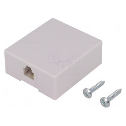 Soclu RJ11 6P4C Murale Înșurubare 57mm 50mm | Electronic-mag.ro | Componente Electronice